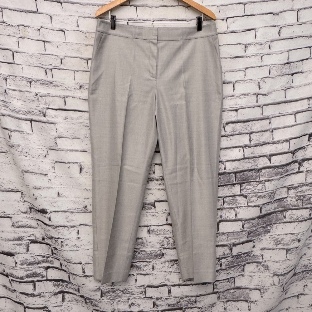 St. John Women’s Silk/Wool Emma Straight Leg Trousers Size 12